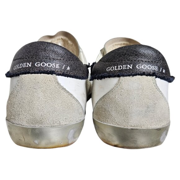 Golden Goose Superstar White Chestnut Brown Star Leather Suede Lace Up Sneaker - Picture 10 of 14